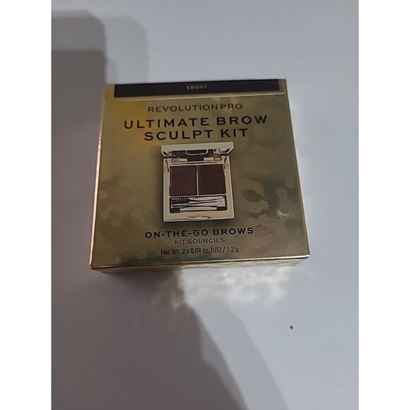 Revolution Pro Ultimate Brow Sculpt Kit On The Go Brows Shade Ebony - Picture 1 of 2